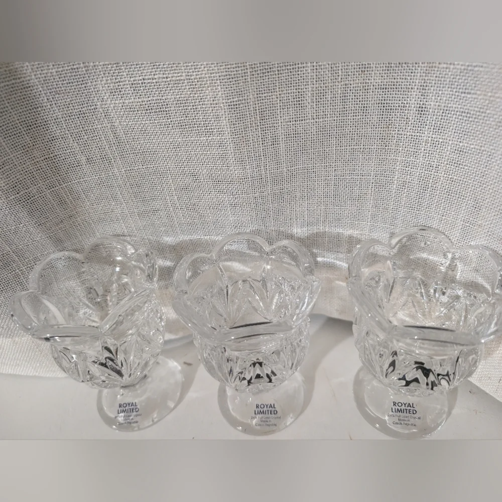 The Limited Crystal Clear Vases Elegant Accents Tulip Design